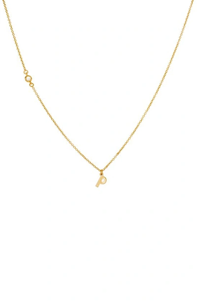 Panacea Initial Pendant Necklace In Gold P