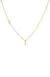 Panacea Initial Pendant Necklace In Gold S