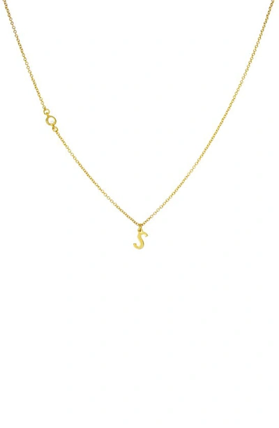 Panacea Initial Pendant Necklace In Gold S