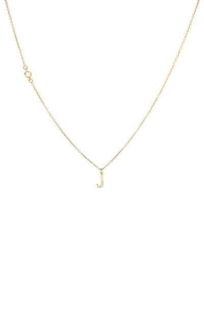 Panacea Initial Pendant Necklace In Gold J