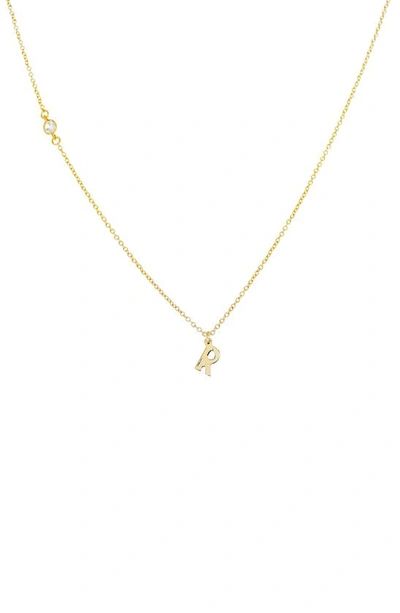 Panacea Initial Pendant Necklace In Gold R