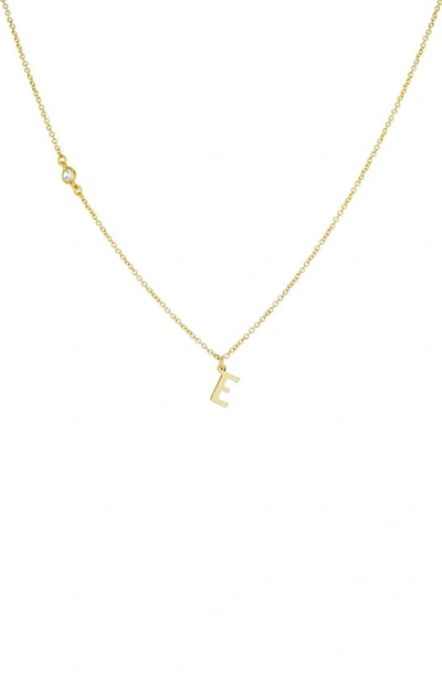 Panacea Initial Pendant Necklace In Gold E