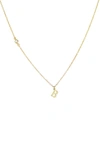 Panacea Initial Pendant Necklace In Gold B