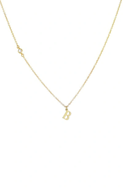 Panacea Initial Pendant Necklace In Gold B