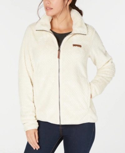 Columbia Women's Fire Side Ii High-pile-fleece Jacket In Chalk