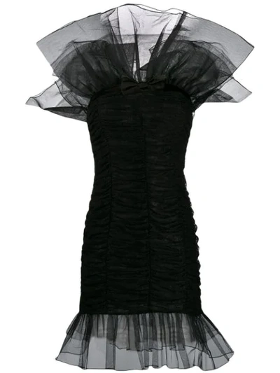 Alessandra Rich Dress In Black Polyamide