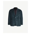 Paul Smith Soho-fit Single-breasted Corduroy Blazer In Teal