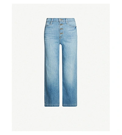 Frame Ali Cropped High-rise Wide-leg Jeans In Yorkshire