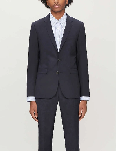 Sandro Travel Slim Fit Suit Jacket In Blue