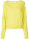 A Shirt Thing Pullover Mit V-ausschnitt In Yellow