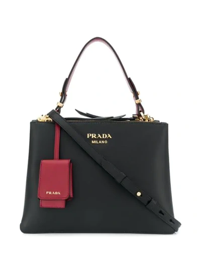 Prada Small Deux Bag In Black