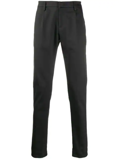 Dondup Tailored Cotton Trousers In Grey | ModeSens