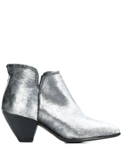 Fiorentini + Baker Mett Ankle Boots In Silver