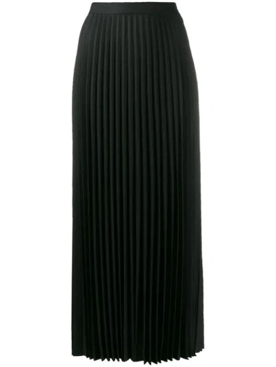 Calvin Klein Pleated Maxi Skirt In Black