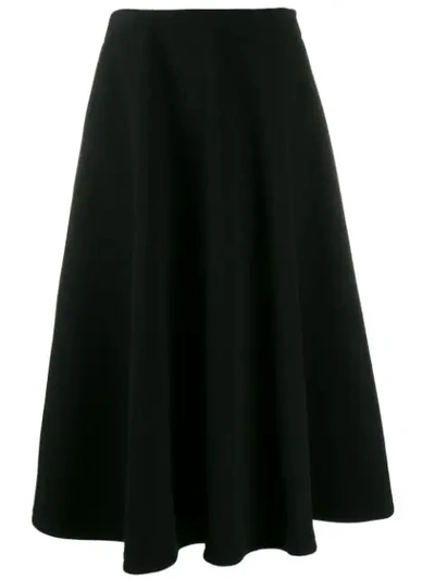 Courrèges Disk Midi Skirt In Black