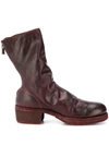 Guidi Worn Effect Boots In Brown