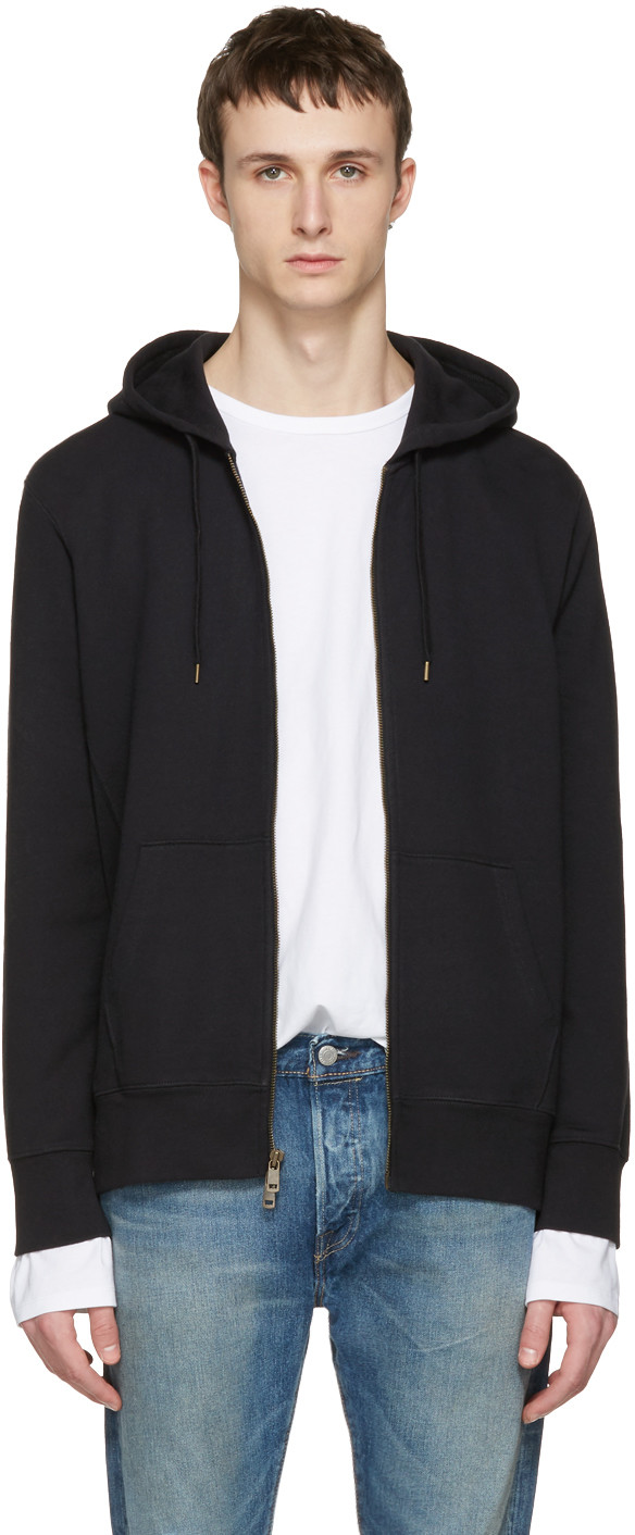 Levi's Black Original Zip-up Hoodie | ModeSens