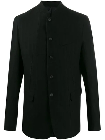 Masnada Single-breasted Fitted Blazer In Black