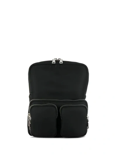 Prada Utility Pocket Backpack In Black