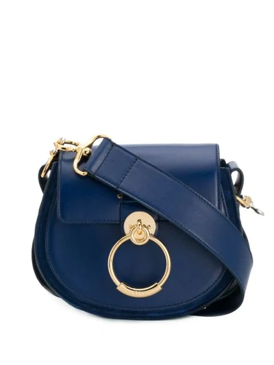 Chloé Small Tess Shoulder Bag In Blue