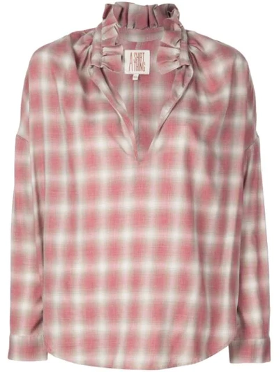 A Shirt Thing Checked Shirt In Red