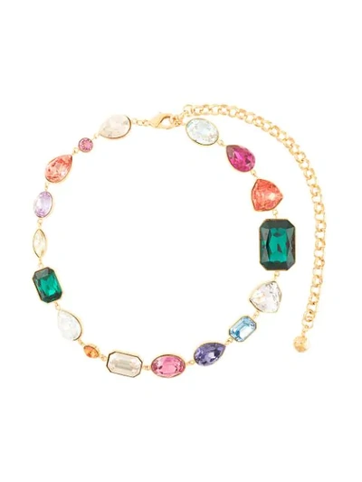 Shourouk Crystal Necklace In Multicolour
