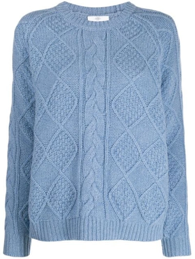 Allude Grob Gestrickter Pullover In Blue