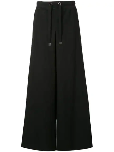 Fumito Ganryu Wide-leg Long Trousers In Black