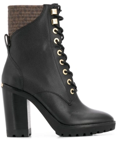 Michael Michael Kors Logo Lined Boots In Black
