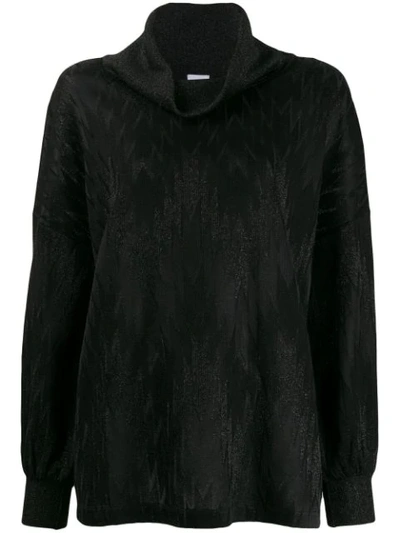 Missoni Zig Zag Patterned Jumper In Black