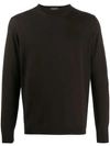 Roberto Collina Soft Knit Jumper In Brown