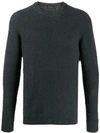 Roberto Collina Textured Relaxed Fit Jumper In Grey