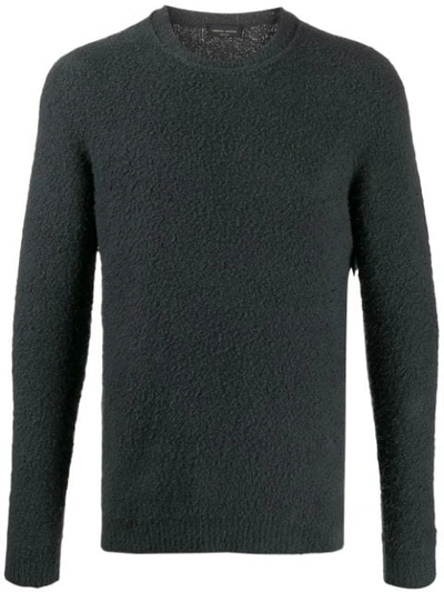 Roberto Collina Textured Relaxed Fit Jumper In Grey