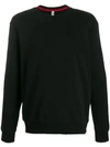 Moschino Logo Tape Sweatshirt In Black