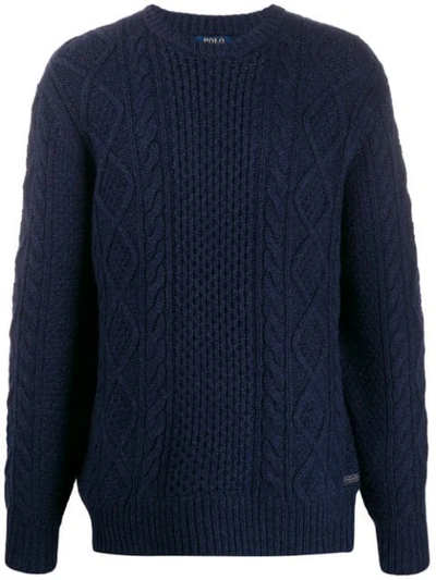 Polo Ralph Lauren Cable-knit Jumper In Blue