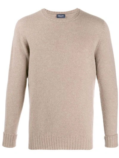Drumohr Crewneck Jumper In Neutrals