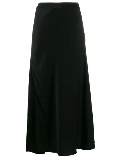 Ellery Slit Draped Skirt In Black