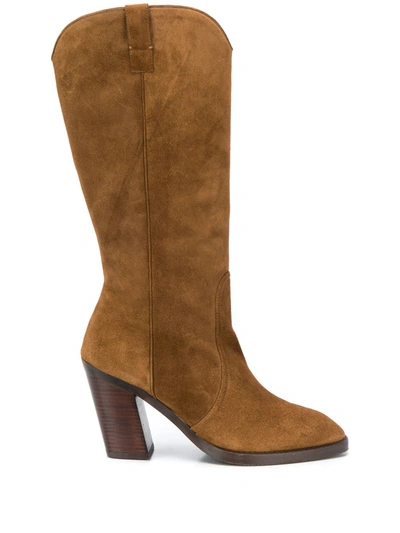 Stuart Weitzman Cheska Mid-calf Boots In Neutrals