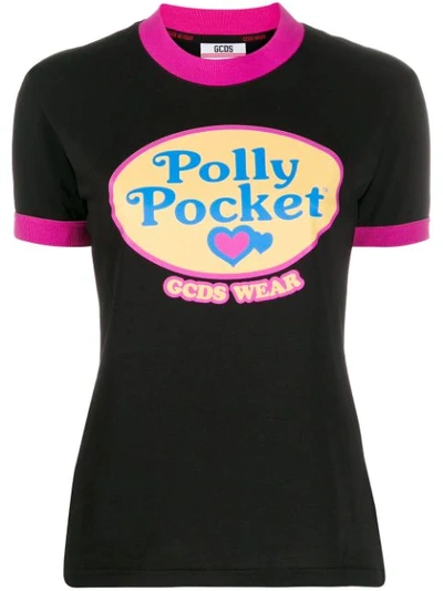 Gcds Polly Pocket T-shirt In Black