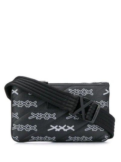 Ermenegildo Zegna Printed Shoulder Bag In Grau