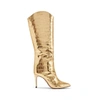 Schutz Maryana Boot In Ouro Gold