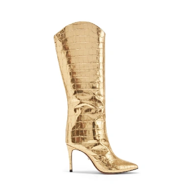 Schutz Maryana Boot In Ouro Gold