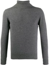Ballantyne Slim-fit Cashmere Jumper In Grey