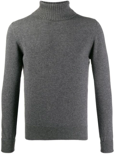 Ballantyne Slim-fit Cashmere Jumper In Grey