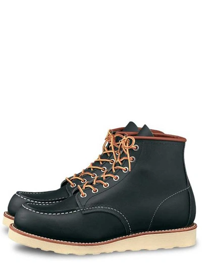 Red Wing 6-inch Classic Moc Boot Navy Portage Leather In Blue