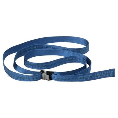 Pre-owned Off-white  Mini Industrial Belt Blue/blue