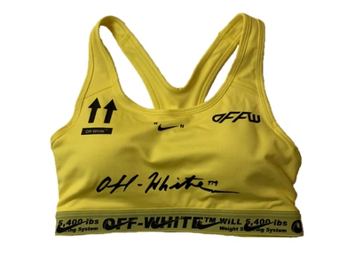 Pre-owned Off-white  Nike Sports Bra Yellow