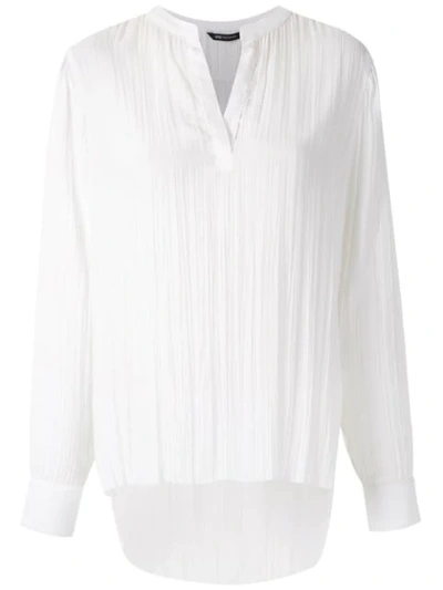 Uma Raquel Davidowicz Wrinkled Effect Box Shirt In White