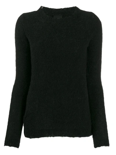 Thom Krom Long-sleeve Fitted Sweater In Black