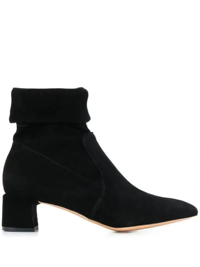 Parallele Foldover Top Boots In Black